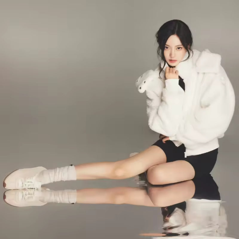 European-style Women's White Sneakers