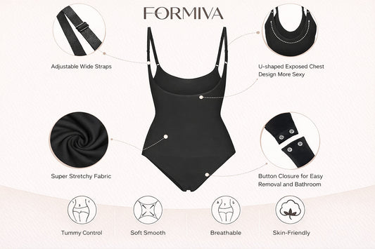 Open Bust Shapewear Tummy Control Bodysuits For Women Seamless Compression High Waisted Body Shaper