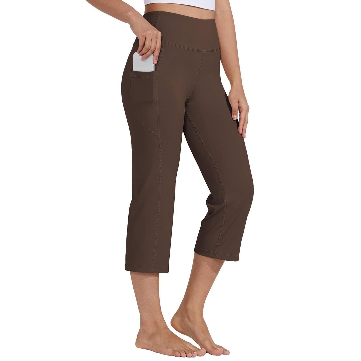 Women's Sports High Waist Yoga Pants with Built-in Pocket