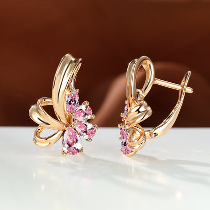 Women's Fashion Flower Dangle Earrings