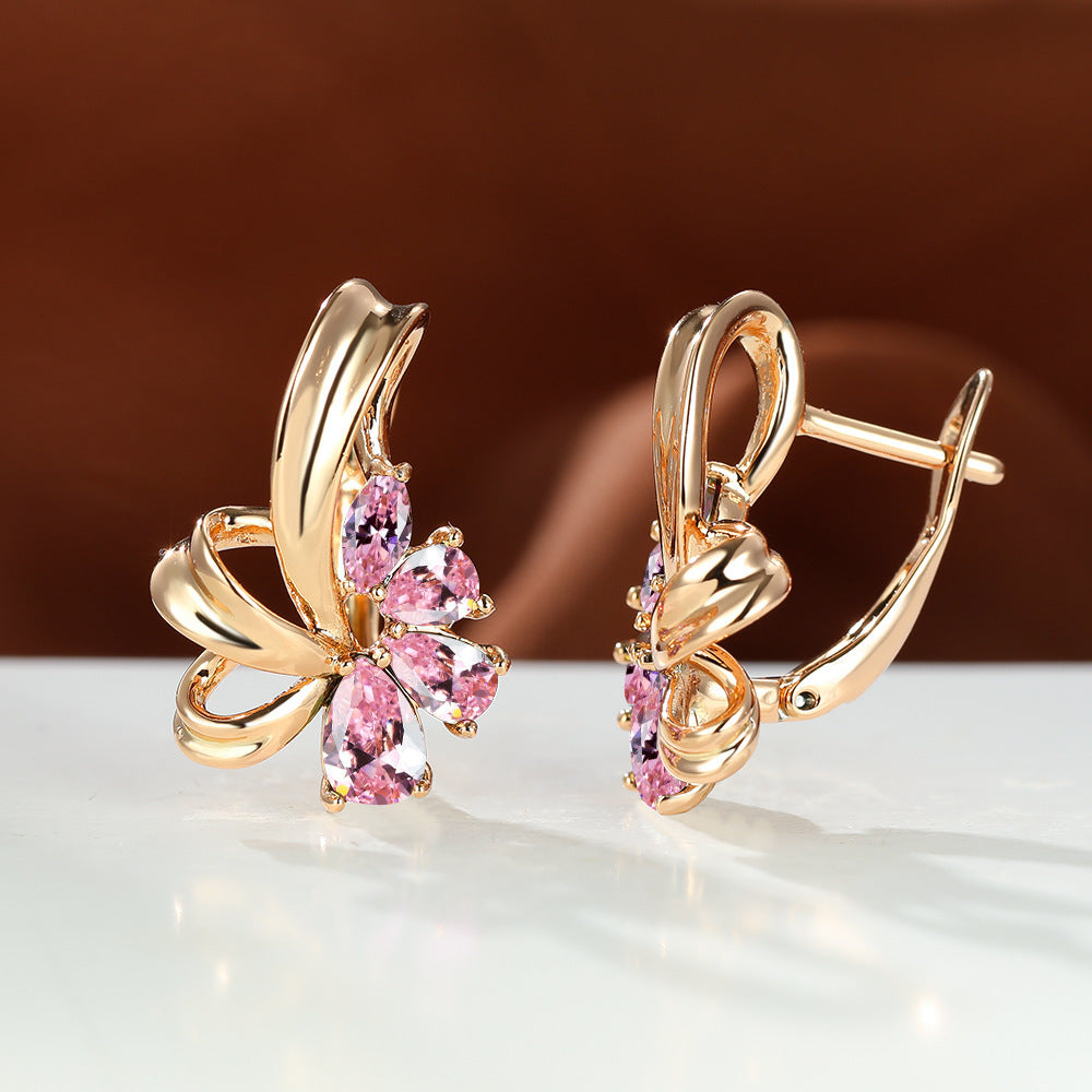 Women's Fashion Flower Dangle Earrings