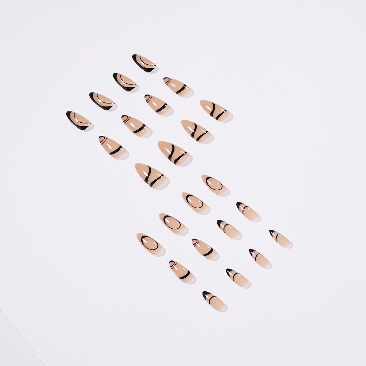 Nordic Style Adhesive Nail Line Art