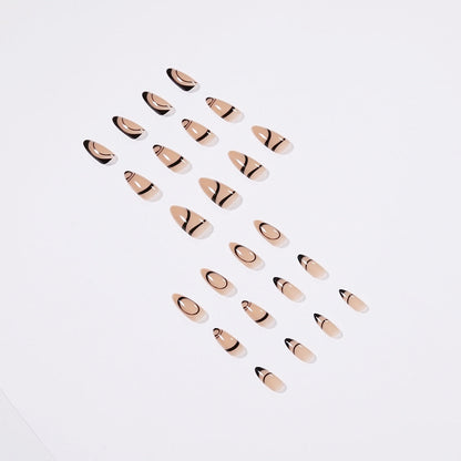 Nordic Style Adhesive Nail Line Art