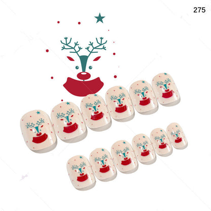 Cute Christmas Fake Nails