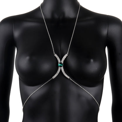 Women's Elegant Diamond Tassel Body Jewelry Chain
