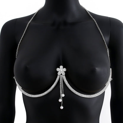 Women's Elegant Diamond Tassel Body Jewelry Chain