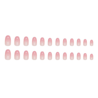Finished Pure Desire Gradient Oval Fake Nails