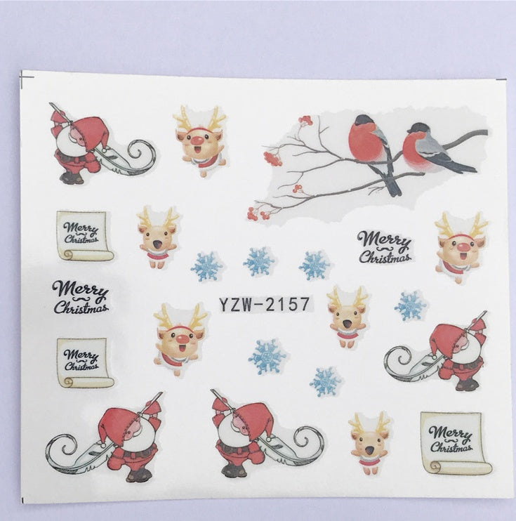 Christmas Water Transfer Nail Stickers & Decals