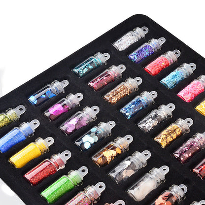 Nail Art Micro Glitter in Glass Jar