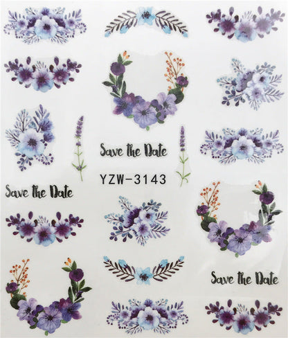 Spooky Seahorse & Autumn Maple Nail Water Stickers