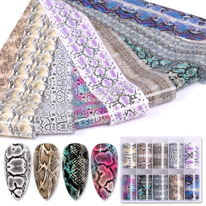 Trendy Star Snake Nail Art Stickers