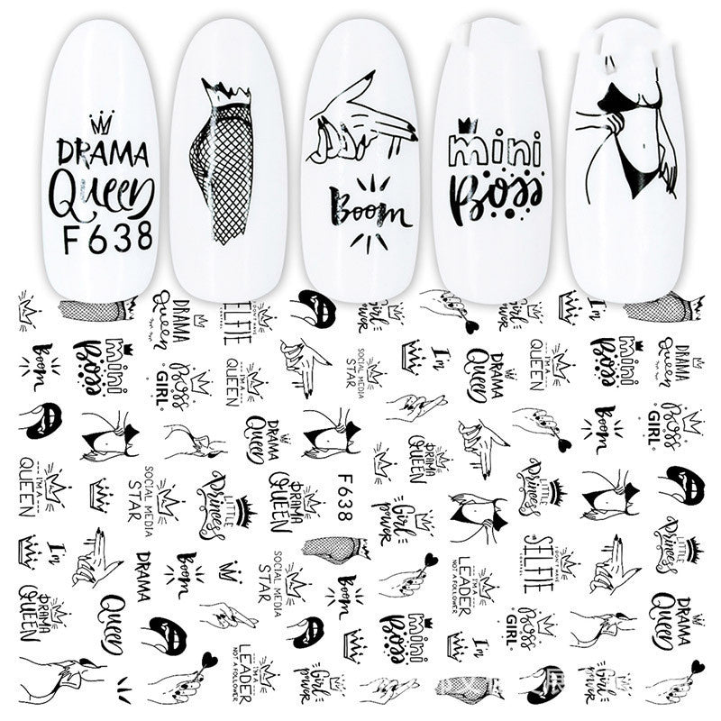 Rose & Heart 3D Adhesive Manicure Decals