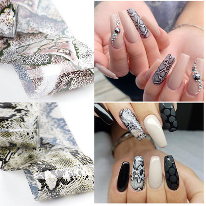 Snake Skin Nail Art Foil Transfer Paper