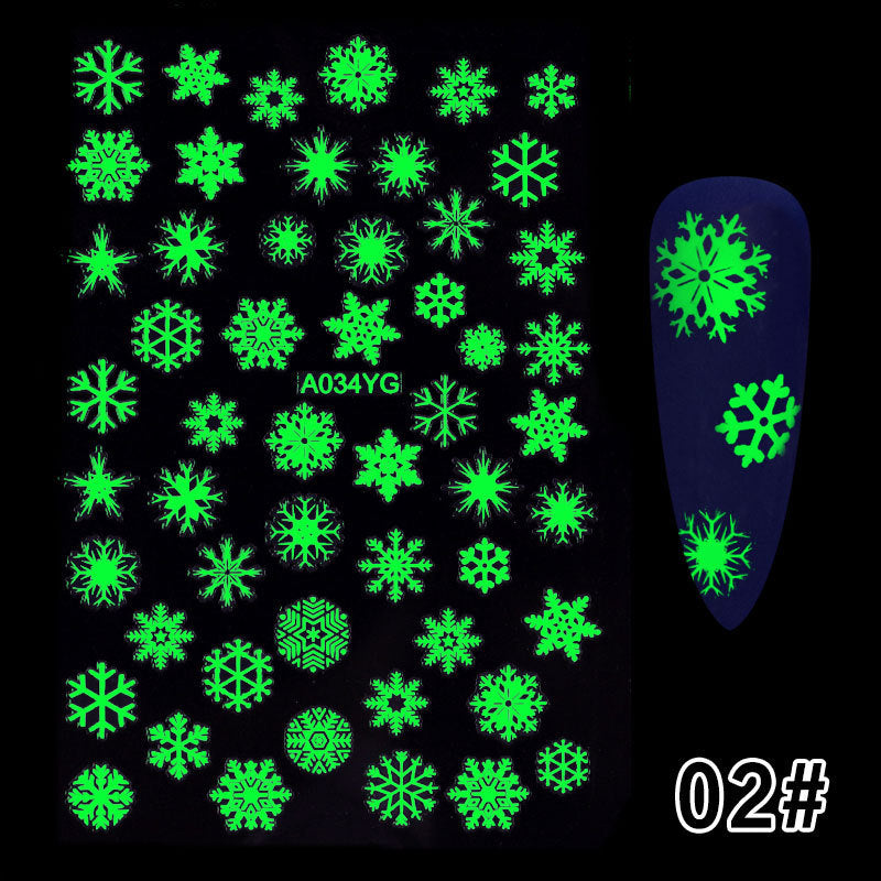 Spooky Luminous Nail Art Decals