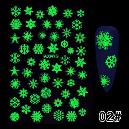 Spooky Luminous Nail Art Decals