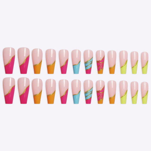 European & American Long Ballet Press-On Nails