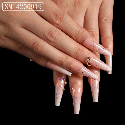 Finished Long Ballet Shape Wear Nail Art Patches