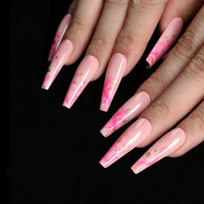 Finished Long Ballet Shape Wear Nail Art Patches