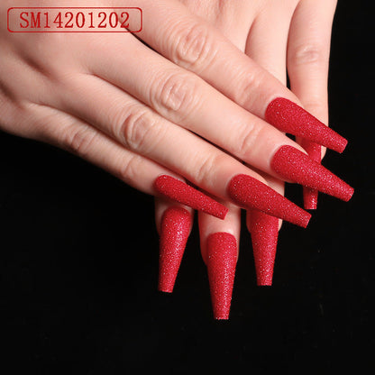 Finished Long Ballet Shape Wear Nail Art Patches