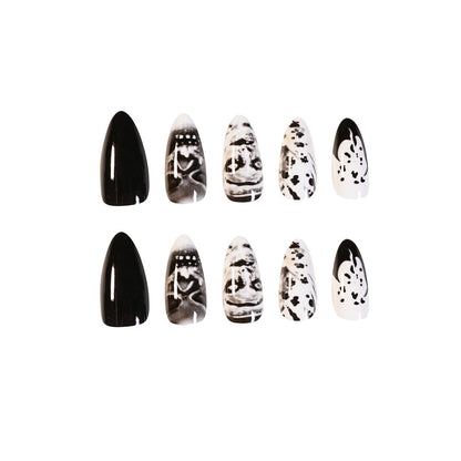 Gothic Rock Skull Wearable Fake Nails