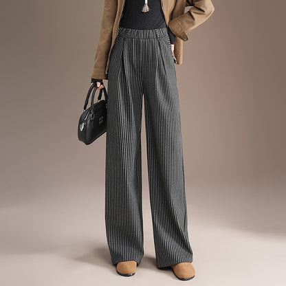 Fashion Slimming Loose Fit Straight Trousers