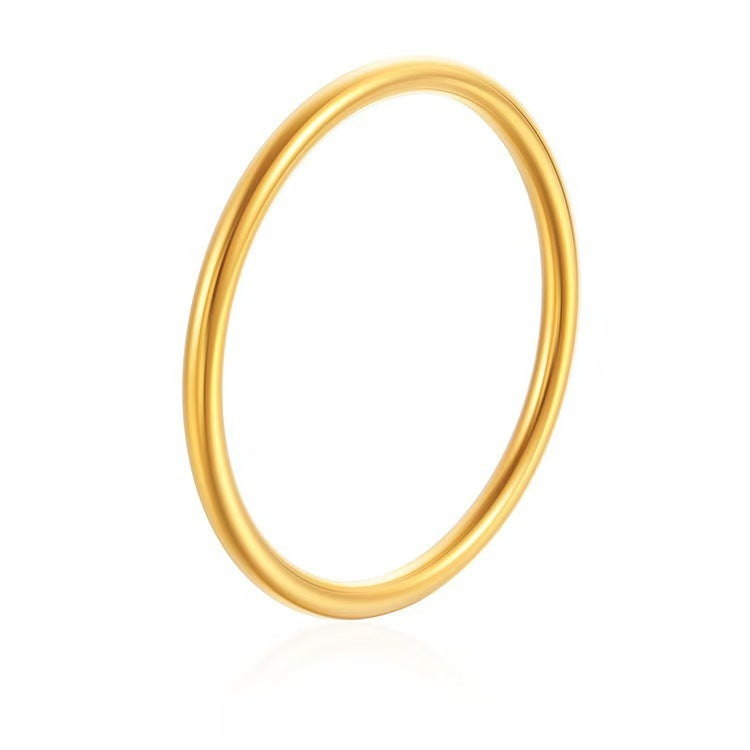 Chic Women's Open-End Stainless Steel C-Shaped Cuff Bracelet