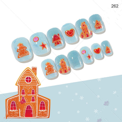 Cute Christmas Fake Nails