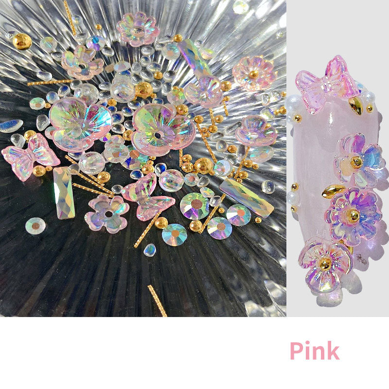 Flower Butterfly Nail Decoration Stickers