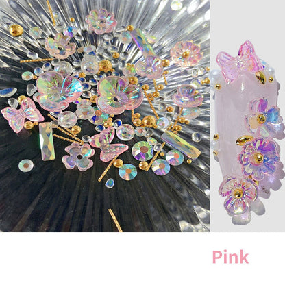 Flower Butterfly Nail Decoration Stickers