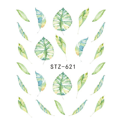Butterfly Flower Nail Art Water Transfer Tattoo