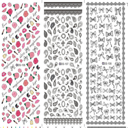Adhesive Water Decal Nail Wraps