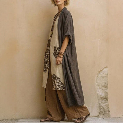 Women's Casual Wide-Leg Pants Two-Piece Set