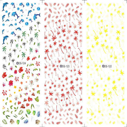 Adhesive Water Decal Nail Wraps
