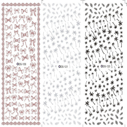 Adhesive Water Decal Nail Wraps