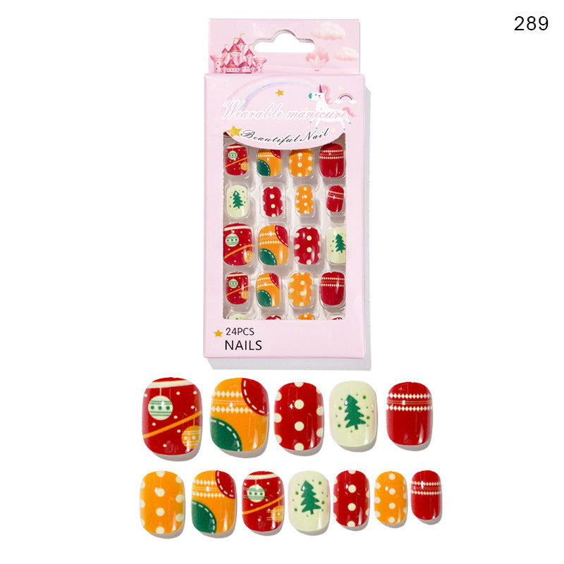 Cute Christmas Fake Nails