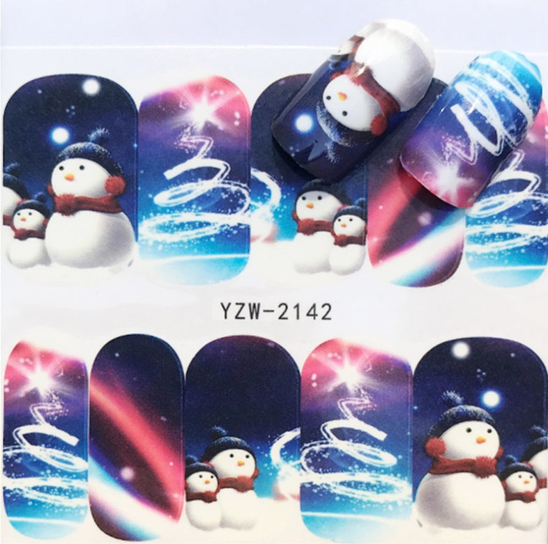 Christmas Water Transfer Nail Stickers & Decals