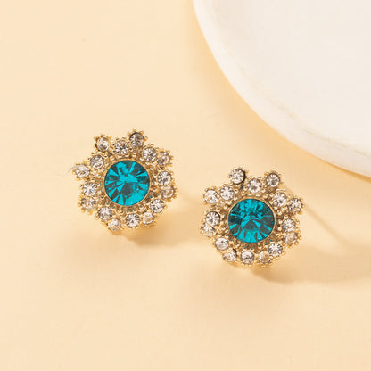 Chic Women's Colorful Crystal Rhinestone Jewelry Set