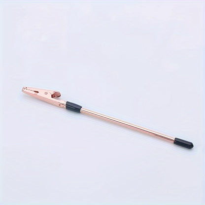 Multi-Functional Gold-Plated Note/Memo Holder with Alligator Clip