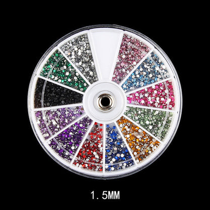 Nail Decoration Glass Jar Glitter & Jewelry