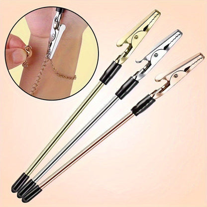 Multi-Functional Gold-Plated Note/Memo Holder with Alligator Clip