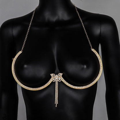 Women's Elegant Diamond Tassel Body Jewelry Chain