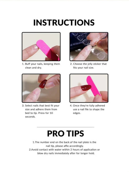 Elegant French Cross Accent Finished Fake Nails