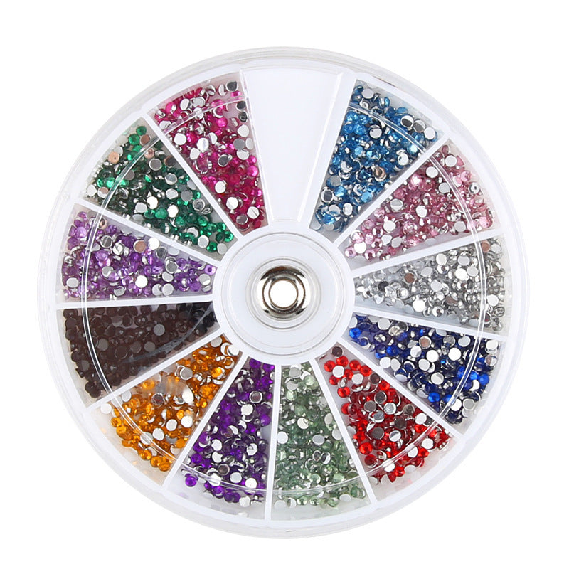 Nail Decoration Glass Jar Glitter & Jewelry