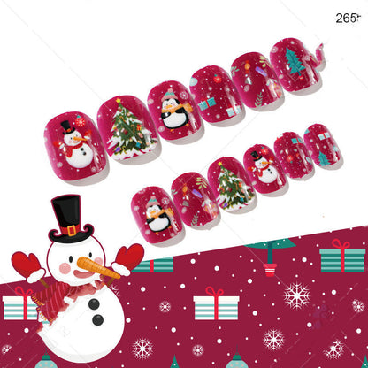 Cute Christmas Fake Nails