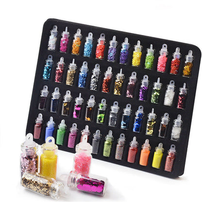 Nail Art Micro Glitter in Glass Jar