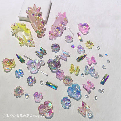 Flower Butterfly Nail Decoration Stickers