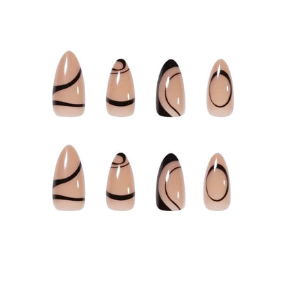 Nordic Style Adhesive Nail Line Art