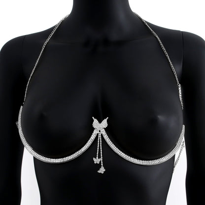 Women's Elegant Diamond Tassel Body Jewelry Chain