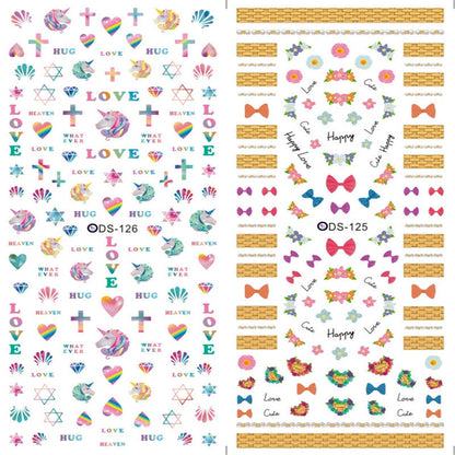 Adhesive Water Decal Nail Wraps