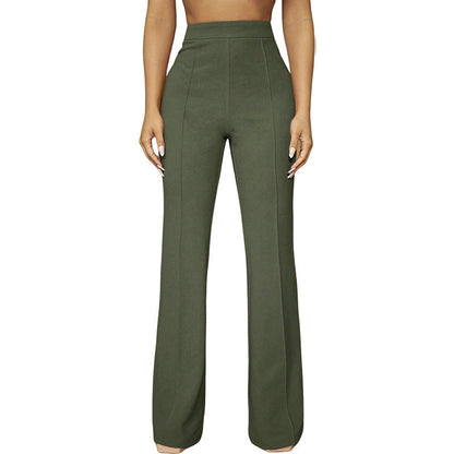Fashion Fall High Waist Business Casual Trousers